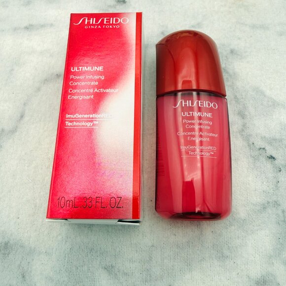 SHISEIDO Skincare Set-Gold Pouch,Concentrate,Cleasner Foam,Eye Cream&Mask7pc-NEW - Picture 5 of 16